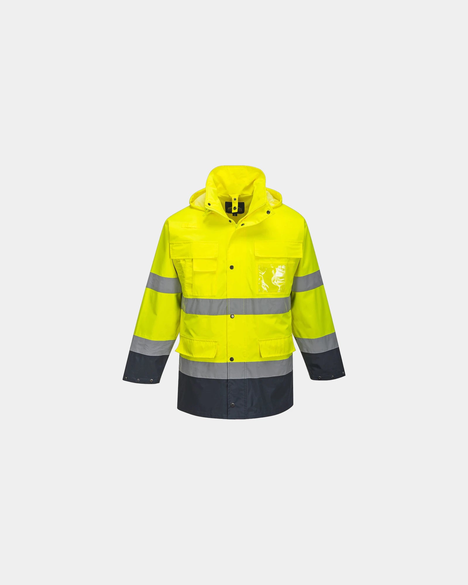 Parka 3-in-1 polyester 200 g/m² om te personaliseren - Geel-Marineblauw